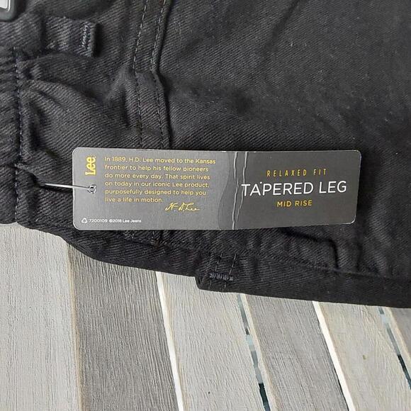 Women's Black Side Elastic Casual Jean | Lee | 18W (M) - Picture 8 of 10